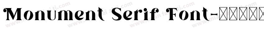 Monument Serif Font字体转换